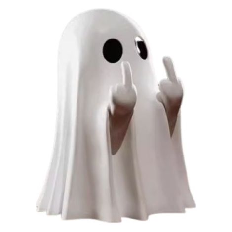 Beyamis Figurine fantôme Halloween résine - Mignonne effrayante déco bureau (1/4)