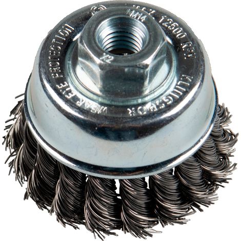 Klingspor BT 600 Z Topfbürsten gezopft ohne Ring Anzahl Reihen 1, 65 mm Gewinde M 14 0,35 Stahl (1/5)