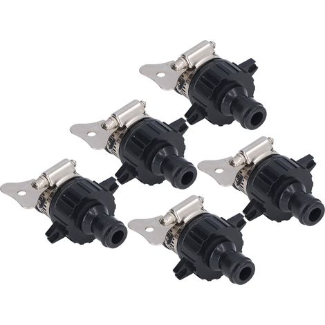 Lot de 5 raccords adaptateurs pour robinet mitigeur à serrage universel tuyau arrosage cuisine jardin 14-24mm (1/5)