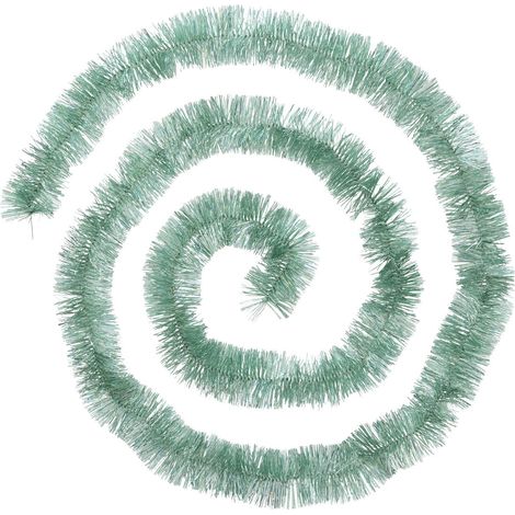 Guirlande de Noël large 5 cm Vert amande Holographique Longueur 2 mètres - Feeric Christmas (1/2)