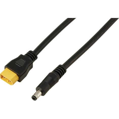 DC-Stecker 2,5/5,5 mm auf XT60-Kabel 0,5 m TC-13619296  Schwarz TRU COMPONENTS Inhalt: 1 St.