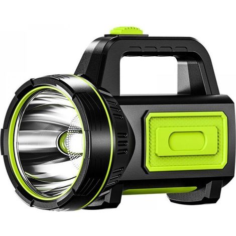 Lampe torche LED ultra-lumineuse avec batterie haute capacité, éclairage latéral, lampe torche étanche haute puissance, adaptée aux situations d'urgence, à la randonnée, au camping et à la chasse.