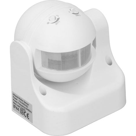 Interrupteur détecteur de présence étanche automatique sans rayonnement boîtier ABS capteur infrarouge passif AC110-240V blanc (1/5)
