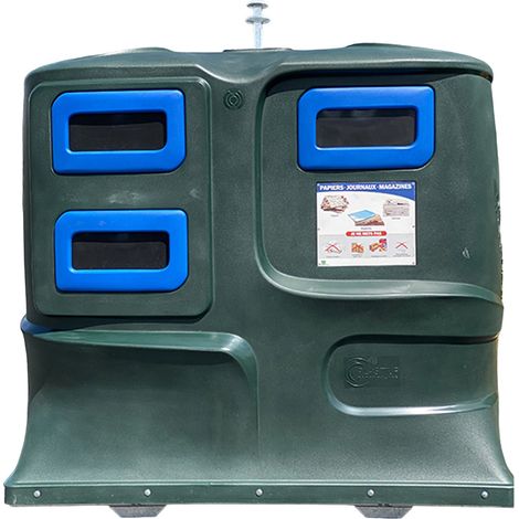 Colonne aérienne d'apport volontaire 4m3 kinshofer pehd lila - lot de 9 - plast'up rotomoulage (1/5)
