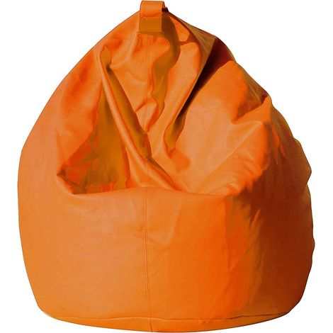 Poltrona Sacco per Interni ed Esterni Poltrona in Nylon a Sacco Pouf con Imbottitura in Micropolistirolo Colore Rosso