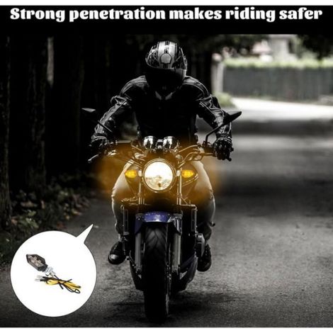 Clignotant Moto - LED 12 V - IP65 - Pour Motos Scooters VTT - 4 Pièces (1/5)
