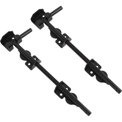 2 Lots Verrou Sol Pour Portail Coulissant 30 cm Acier Carbone Renforcé pour Fermeture Double Porte Extérieure (1/5)