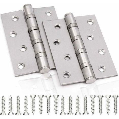 Charnière de Porte en Inox.2 Pcs Charnières De Porte Charnières Pliables Charnières Inox Épaisseur 3mm Paumelle.pour Portes (1/5)