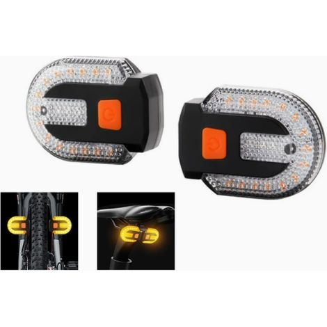 Bicycle taillight wireless remote control turn signal can be detached and charged via Type-C