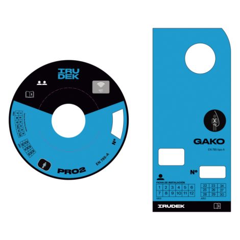 Placas informativas para anillas PRO2 y GAKO 10/12 IRUDEK                 Gako