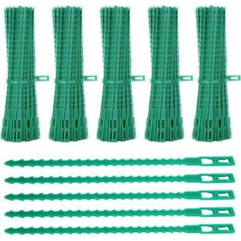 Paquet de 500 attaches pour plantes, attaches de jardin réglables de 17 cm, attaches en plastique pour jardins flexibles, attaches de tomate pour câble de jardin pour aider à soutenir les plant..DEBUN