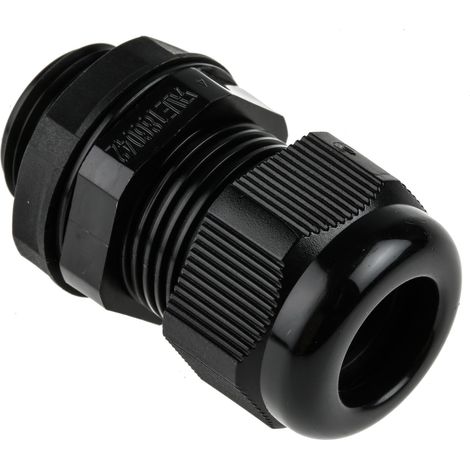 Presse-étoupe M20 en Nylon 66 pour câble de 10mm à 14mm, avec contre-écrous, IP68 ( Prix pour Sachet de 5 ) (1/3)