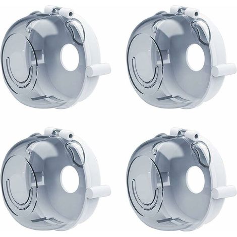 VURAHOME - Couvre-boutons de cuisinière universels pour four de sécurité enfant Protecteurs de bouton de cuisinière à gaz Serrures de sécurité enfant Outil de cuisine multifonction (lot de 4), (1/5)