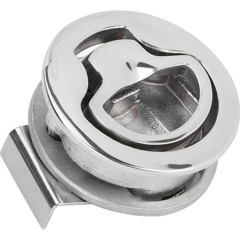 Verrou de trappe rond 2 pouces en acier inoxydable pour pont de bateau, loquet encastré pour yacht marin (1/5)