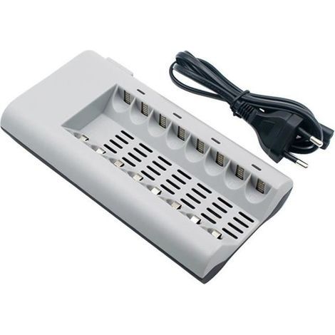 8-fach Ladegerät für wiederaufladbare AA-, AAA-, Ni-MH- und Ni-Cd-Akkus, EU-Stecker, SCY61021101-2942 (1/4)
