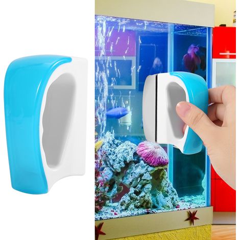 Brosse magnétique pour aquarium, grattoir à poussière pour vitres, outil de nettoyage 150 x 73 x 100 mm