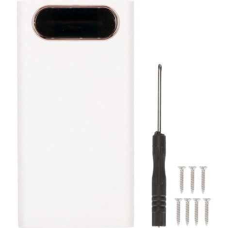 Batteria esterna ad alta capacità Toivize – Porta USB-C – Ricarica rapida da 22,5 W – Indicatore di carica della batteria – Power bank portatile bianco per telefono, tablet e auricolari (1/5)