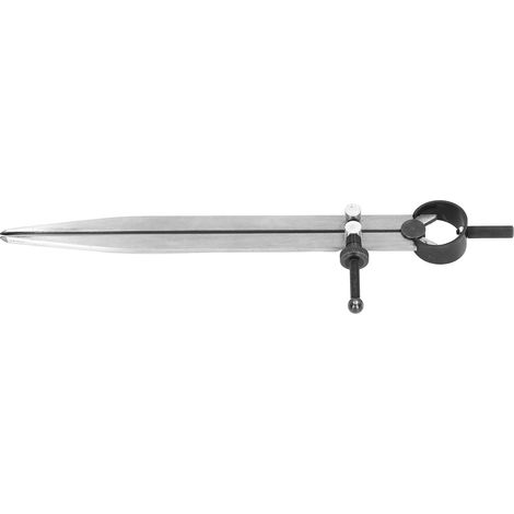 Verstellbarer, federbelasteter Teilzirkel, 200 mm, zum Abpausen und Markieren von Leder, präzises Messwerkzeug mit Stellmutter (1/5)