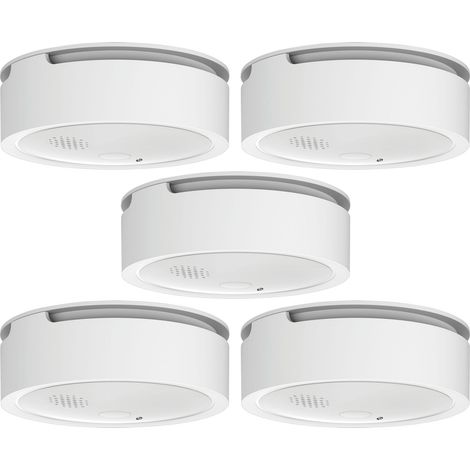 Détecteur de fumée WiFi SHELLY Plus Smoke, Plug&Play, 5 pièces (1/5)