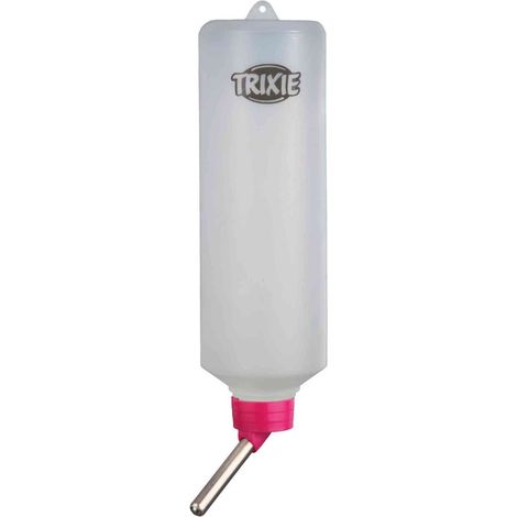 Water bottle with wire holder, plastic, 450 ml, sorted (1/5)