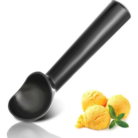 Cuchara metálica profesional para helado con mango antideslizante y cómodo - Apta para lavavajillas (1/5)