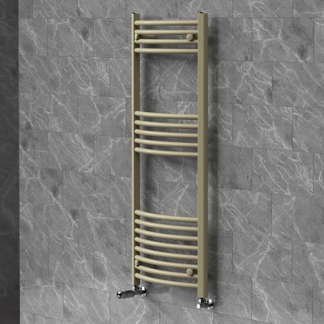LuxeBath Handtuchheizkörper 500x1200 mm Badheizkörper mit Thermostatventil (1/5)