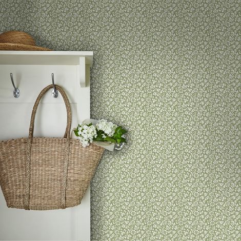 Papier peint intissé Laura Ashley Sweet Alyssum 1005 x 52cm Vert (1/5)