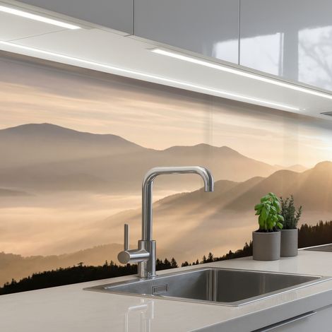 SCHIENALI CUCINA Montagne - Nebbia - Raggi di sole 250x80 cm (1/5)