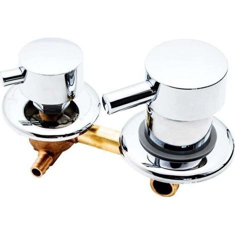 1pc 3 Voies Sortie Cabine De Douche, Mitigeur Cabine De Douche, Mitigeur Douche d'eau Filetage/Intubation, pour Cabine Ou Hammam Intubation 12-12.5cm (1/4)