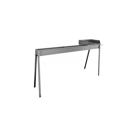 Barbecue cuocispiedini in ferro Torino Grill 100+40 e kit paratia