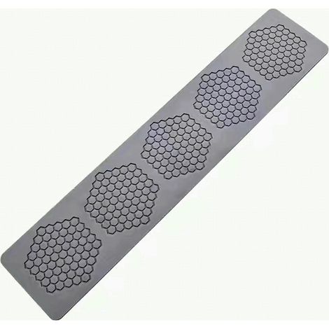Moule en silicone nid d'abeille 5 cavités pour biscuits et chocolat, démoulage facile, 37 × 7.8 cm, alimentaire sans BPA (1/5)