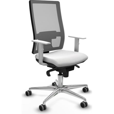 Silla de oficina Horna Piqueras y Crespo blanca ajustable