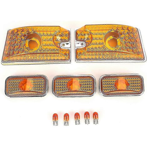 Couvercle de feu de toit de voiture, lentille jaune avec ampoule LED 15060523, remplacement pour Hummer H2 SUT 2005-2009 (1/5)
