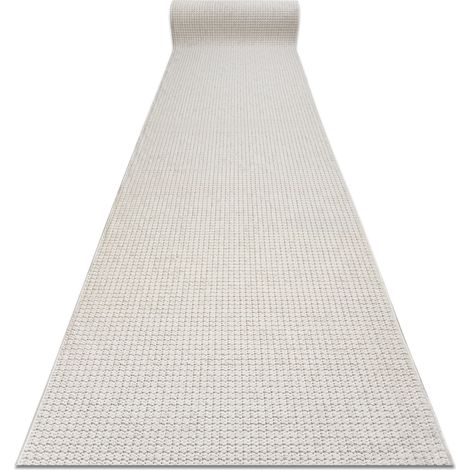 Läufer CASABLANCA LOOP weiß, Schleife weich - 100cm white 100x400 cm
