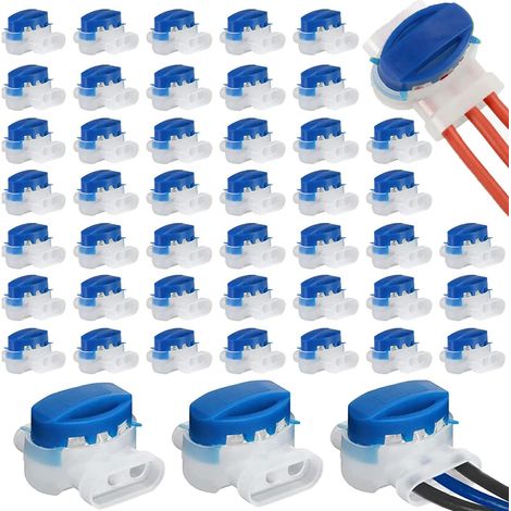 40 pièces connecteurs de câble pour tondeuse robot remplis de résine gel d’origine, étanches, connecteurs 314 pour tondeuse robot - étanches, sûrs, sans dénuder… (1/5)