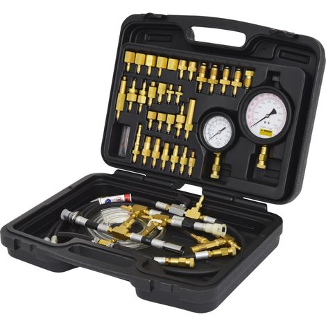 KS Tools Master Kraftstoff-Einspritzsystem-Druckprüfgerät-Satz für Ottomotoren, 42-teilig (1/5)