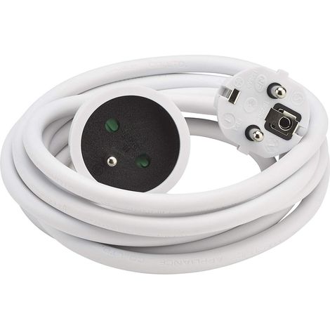 MultIPrise electrique - Prise MultIPle - Bloc MultIPrise - Rallonge electrique - Prolongateur - Prolongateur 3M Ho5Vv-F 3G1.5 Blanc - 335531