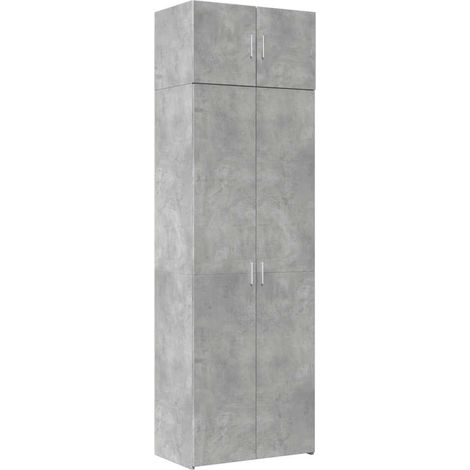 Maison Exclusive - Armadietto Grigio Cemento 70x42,5x225 cm in Legno Multistrato