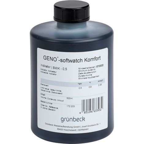 Grünbeck Indikator 0,5 °dH GENO-softwatch Komfort 500 ml, 172203 (1/2)
