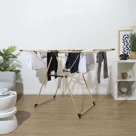 Etendoir à Linge - JE CHERCHE UNE IDEE - Effet Bois - Compact (1/4)