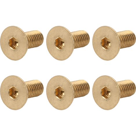50 vis à six pans creux plats M3 en cuivre pur, tête fraisée, outil de quincaillerie industrielle M3 x 8 (1/5)