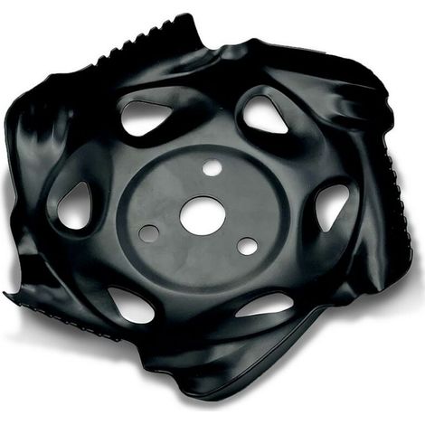 Pièces de tondeuse à gazon irrigateur universel homard griffe disque désherbeur lame enlèvement de racine essence pièces de machine agricole 23.523.5cm noir (1/4)