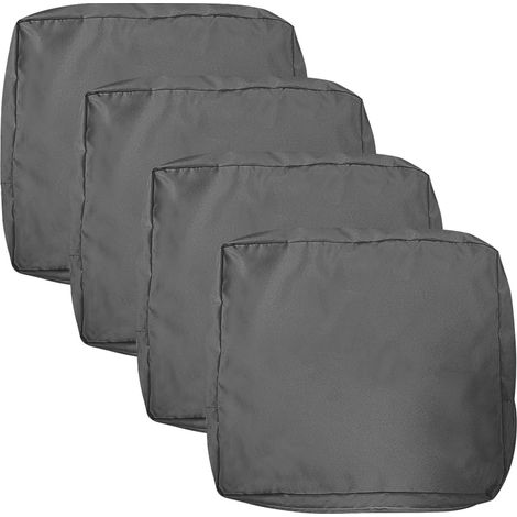Housse De Coussin Exterieur Impermeable pour Salon De Jardin, Lots De Housse Assise Salon De Jardin avec Fermeture Éclair, Amovibles pour Intérieur Et Extérieur, Terrasse(Color8,60x55x10cm4pcs) (1/5)