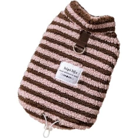 Pull Chien à Rayures Taille Moyenne Pull en Tricot (1/5)