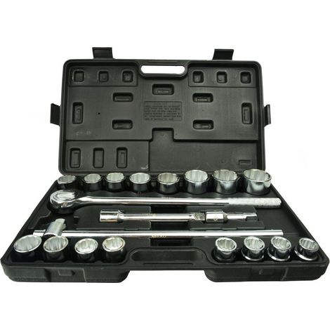 Geko Set di Chiavi a Bussola 3/4" 21 pezzi in acciaio
