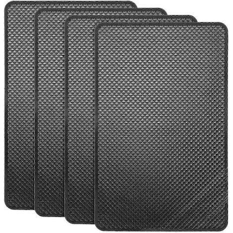 Un ensemble de 4 pastilles adhésives antidérapantes, compatibles avec les tableaux de bord de voiture et les téléphones portables (19 x 12 cm) (1/5)