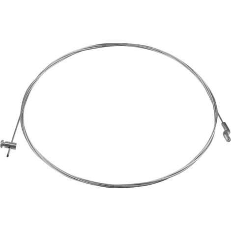 Câble D'accélérateur Tondeuse Diamètre 1.5mm Longueur 2.3m, Cable Accelerateur Traction Flexible avec Embout Z et Serre-Câble en Z, Câble Motoculteur Solide pour Débroussailleuse Motoculteur (1/5)