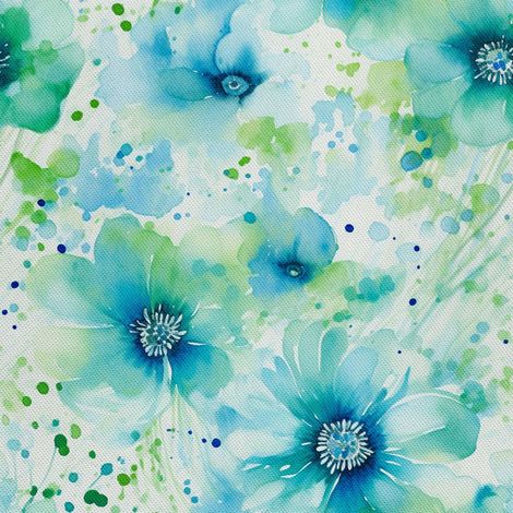 Tela decorativa para exteriores Oxford - Estampado floral - DX2123 (1/5)