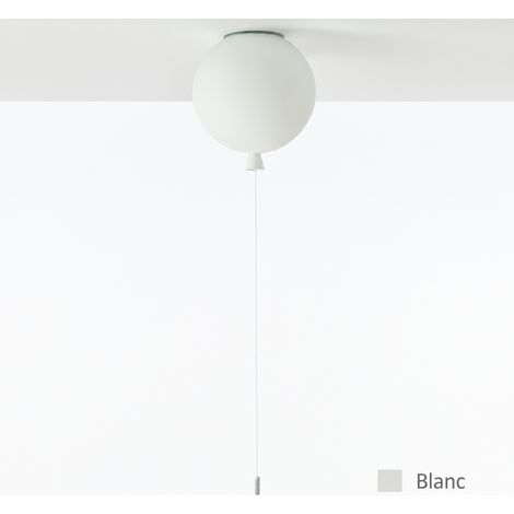 Suspension Ballon Enfant Luminaire Chambre Acrylique blanc diamètre 300 mm Réglable 1,8 m 1 g – Livraison gratuite
