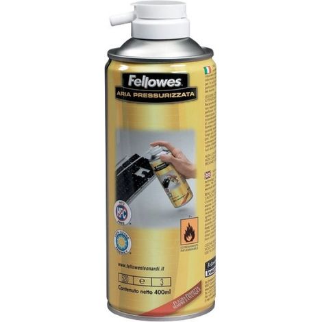 Bombola di aria compressa Fellowes 400ml confezione da 2 senza CFC
